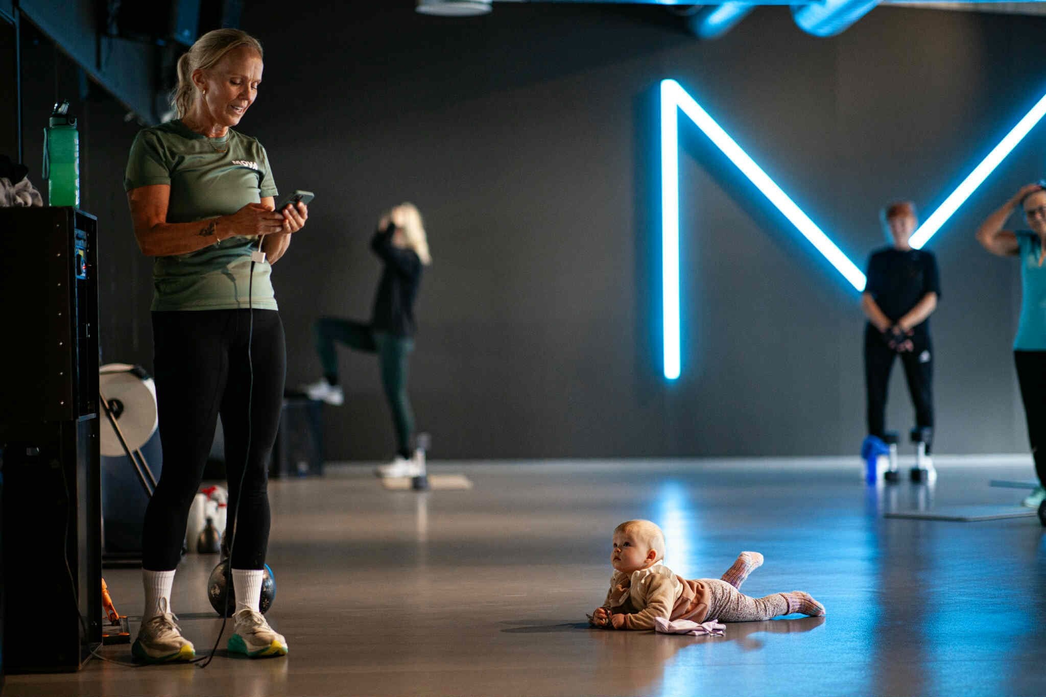 Mamma-baby-trening på MOVA Skarbøvik